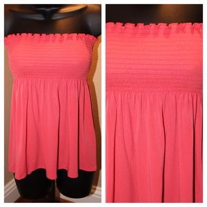 BCBG New Coral halter top never worn